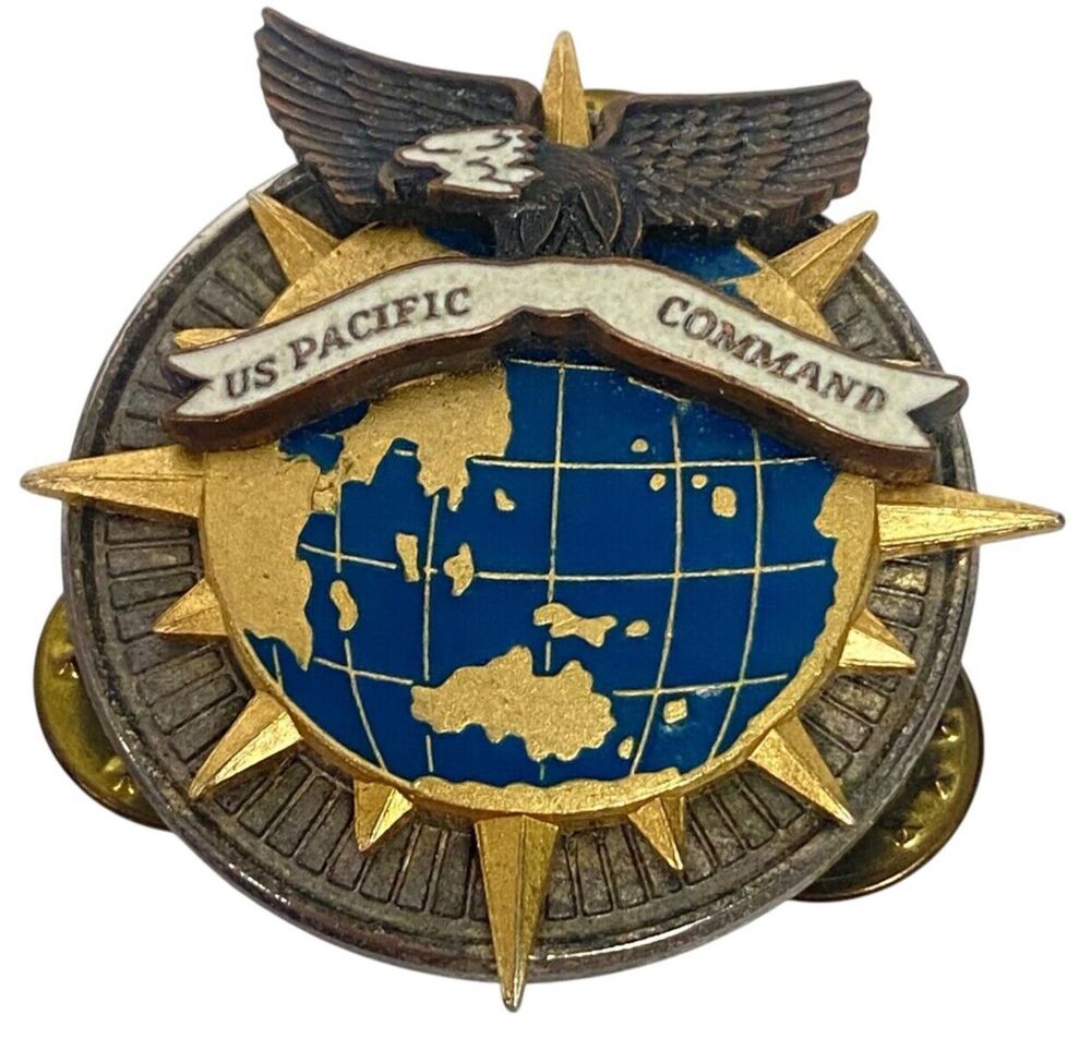 Vintage Genuine U.S. Air Force US Indo-Pacific Command Metal Pin